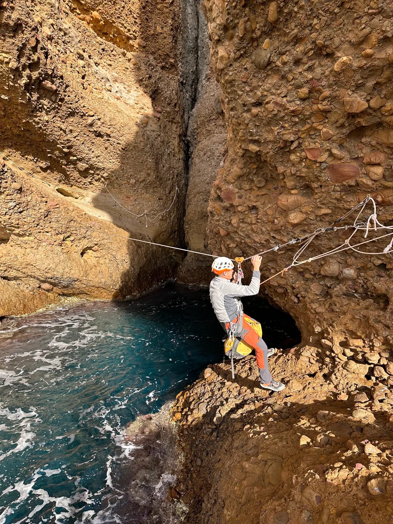Canyoning dans les falaises Soubeyrannes : canyon sec de Cap Canaille